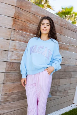 Light Blue 'Vacay' Sweatshirt