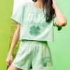 Light Green 'Lucky' Short