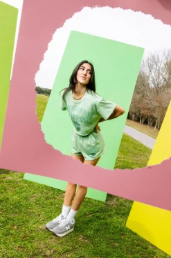 Light Green 'Lucky' Short