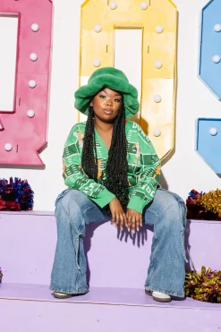 Light Orange & White Touchdown Cardigan