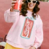 Light Pink Butterfly & Coca-Cola® Can Sweatshirt