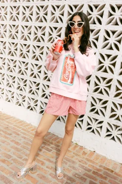 Light Pink Butterfly & Coca-Cola® Can Sweatshirt