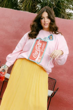 Light Pink Butterfly & Coca-Cola® Can Sweatshirt