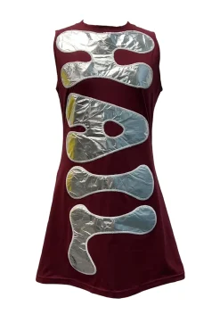 Maroon Iridescent 'Hail State' Tank Dress - Licensed