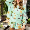 Mint Wine & Charcuterie Sweatshirt