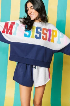 Mississippi Queen Colorblock Sweatshirt