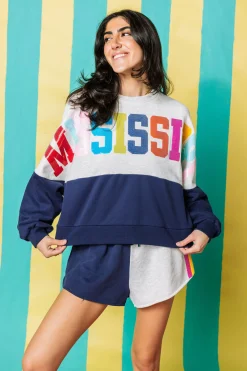 Mississippi Queen Colorblock Sweatshirt