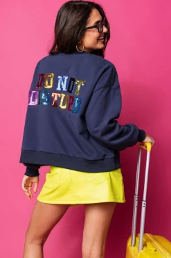 Navy & Multi Out of Office Sweatshirt