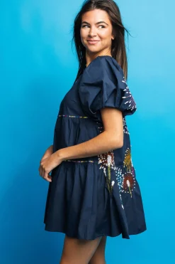 Navy Baby You're a Firework Back Dress