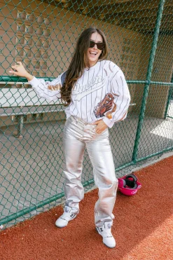 Navy Batter Up Queen Sweatshirt