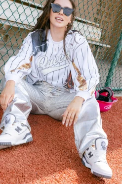 Navy Batter Up Queen Sweatshirt