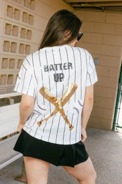 Navy Batter Up Tee