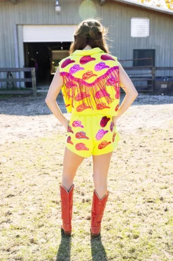 Neon Green Cowboy Hat Short