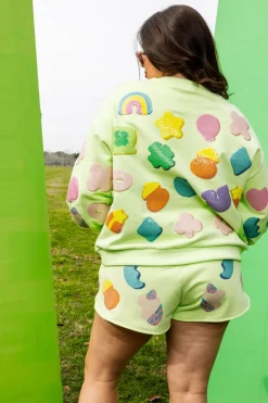 Neon Green Lucky Charm Icon Short