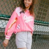 Neon Pink Batter Up Queen Sweatshirt