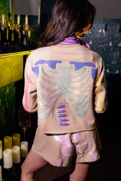 Nude Multi Skeleton Short