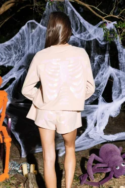 Nude Skeleton Shorts