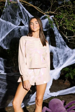 Nude Skeleton Shorts