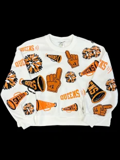 Orange & Black Cheers Queen Icon Sweatshirt