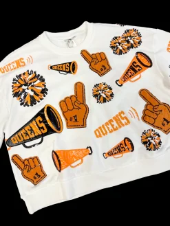 Orange & Black Cheers Queen Icon Sweatshirt