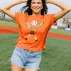Orange & Gold Baseball Tee