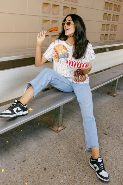 Orange Batter Up Tee