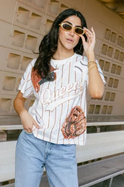Orange Batter Up Tee