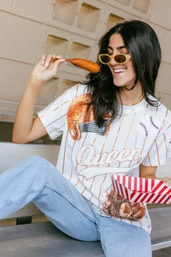 Orange Batter Up Tee