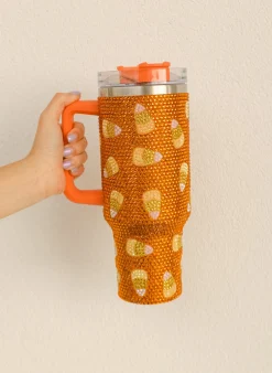 Orange Candy Corn Tumbler