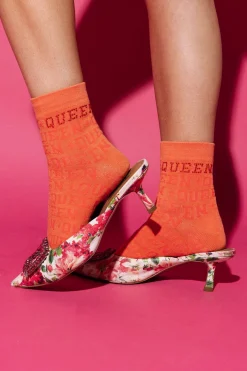 Orange Queen Socks