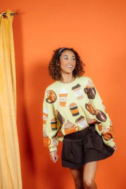 Pale Green Pumpkin Spice Queen Sweatshirt