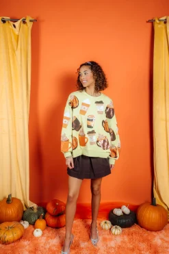 Pale Green Pumpkin Spice Queen Sweatshirt