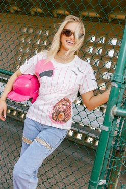 Pink Batter Up Tee