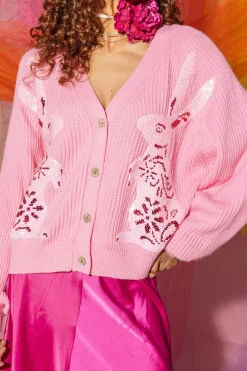 Pink Bunny Cardigan