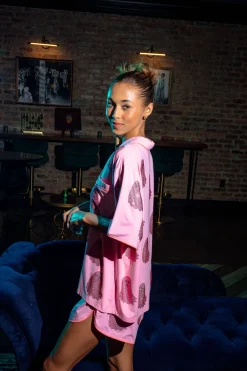 Pink Ghost Pajama Top