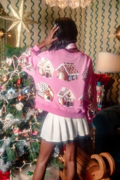 Pink Gingerbread House Sweatshirt