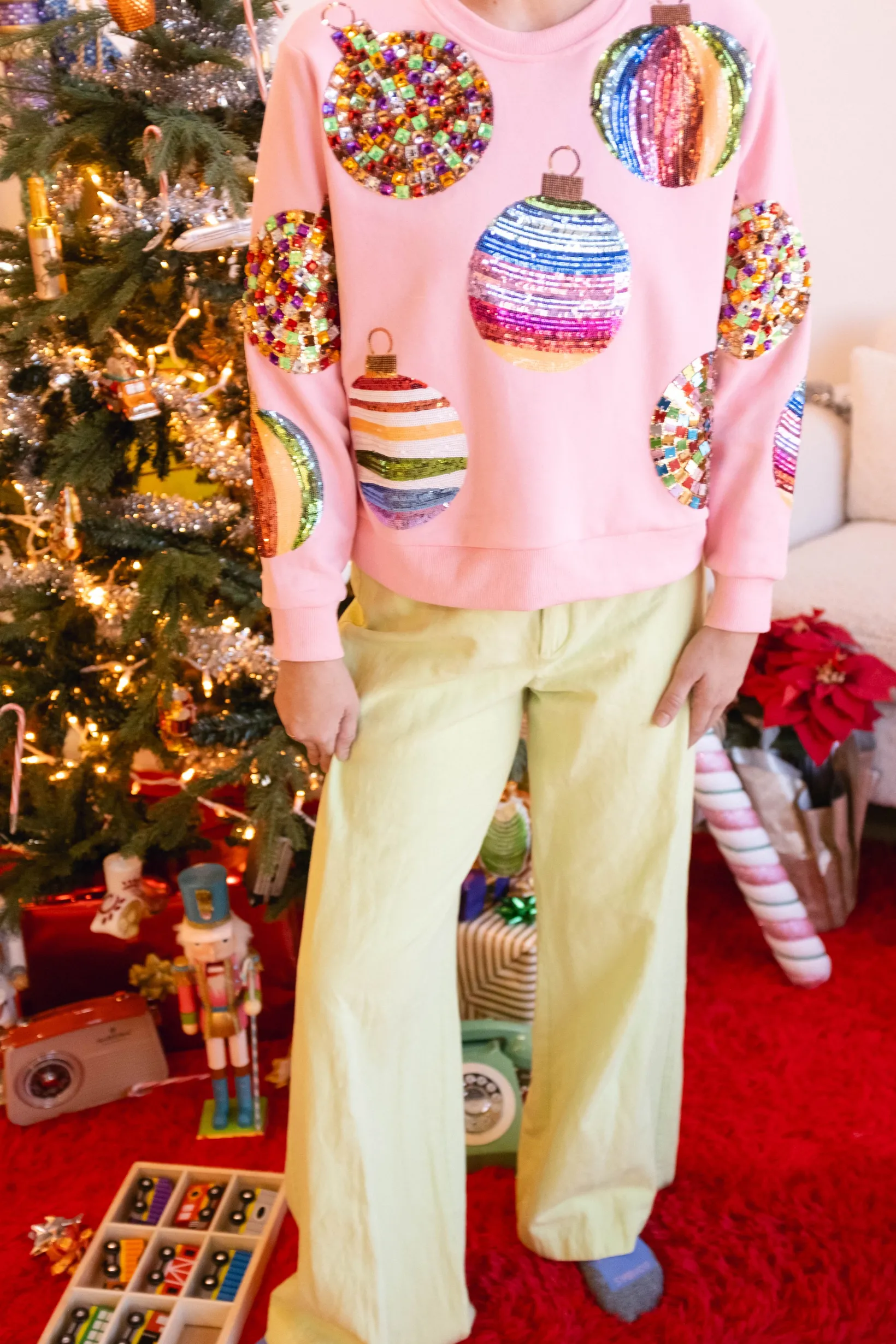 Pink Ornament Sweatshirt