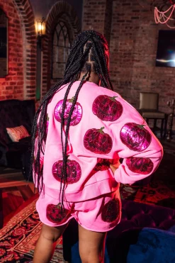 Pink QOS O'Lantern Shorts