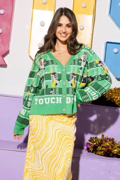 Purple & Gold Touchdown Cardigan