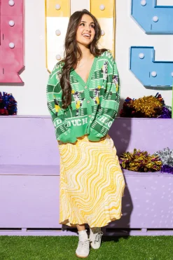 Purple & Gold Touchdown Cardigan