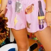 Purple & Yellow Icon Short