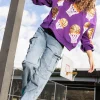 Purple Basketball Hoop Sweatshirt