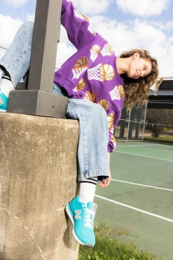 Purple Basketball Hoop Sweatshirt