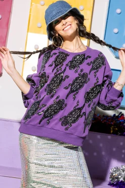 Purple Crawling Horned Frogs Sweatshirt