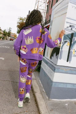 Purple Crown Jogger