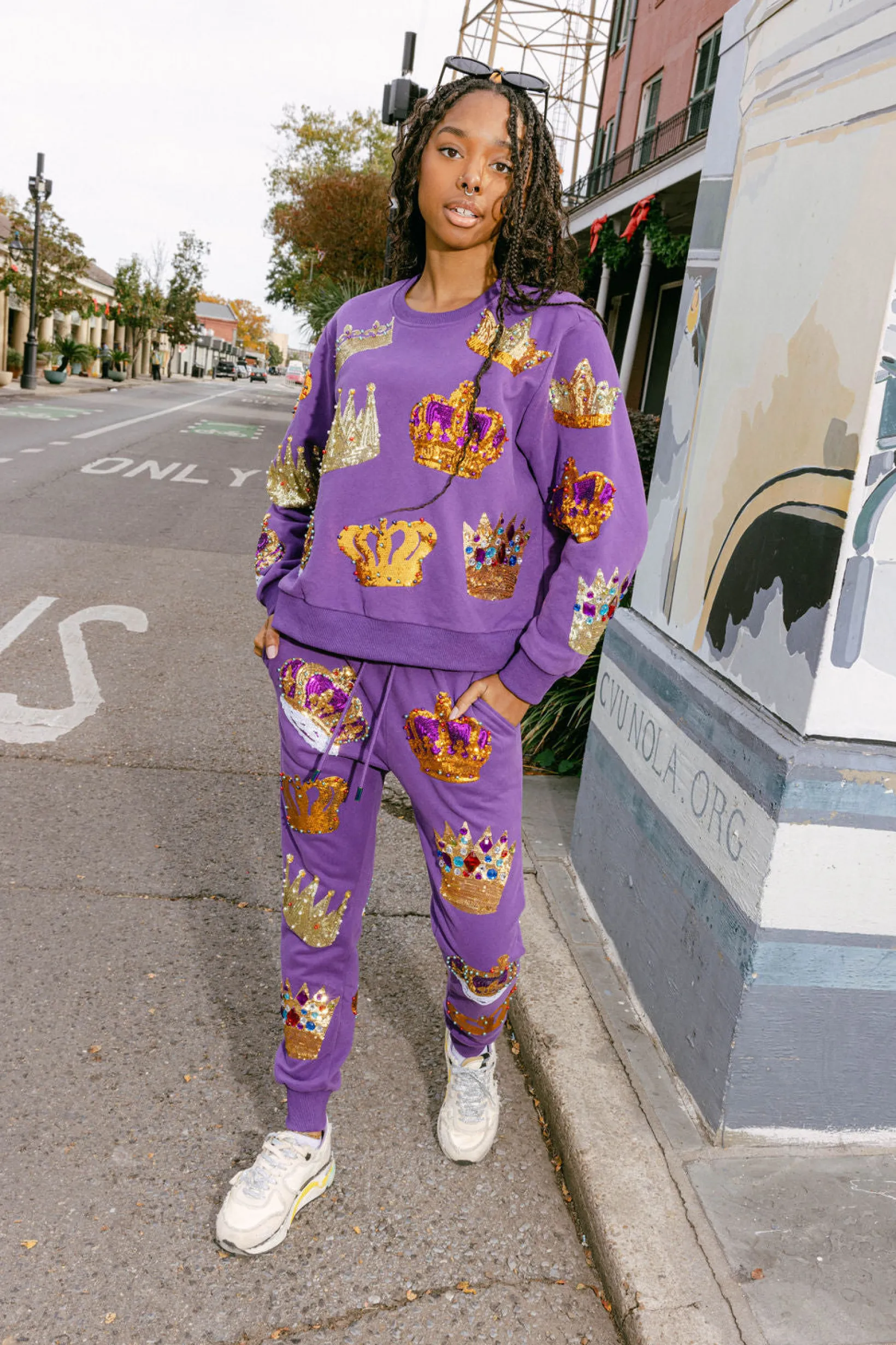 Purple Crown Jogger