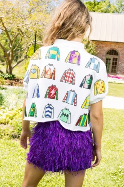 Purple Feather Skirt