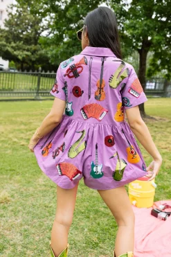 Purple Instrument Romper