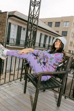 Purple Mardi Gras Sunglass Jogger