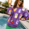 Purple Scattered Multi Fanta™ Can Sweatshirt